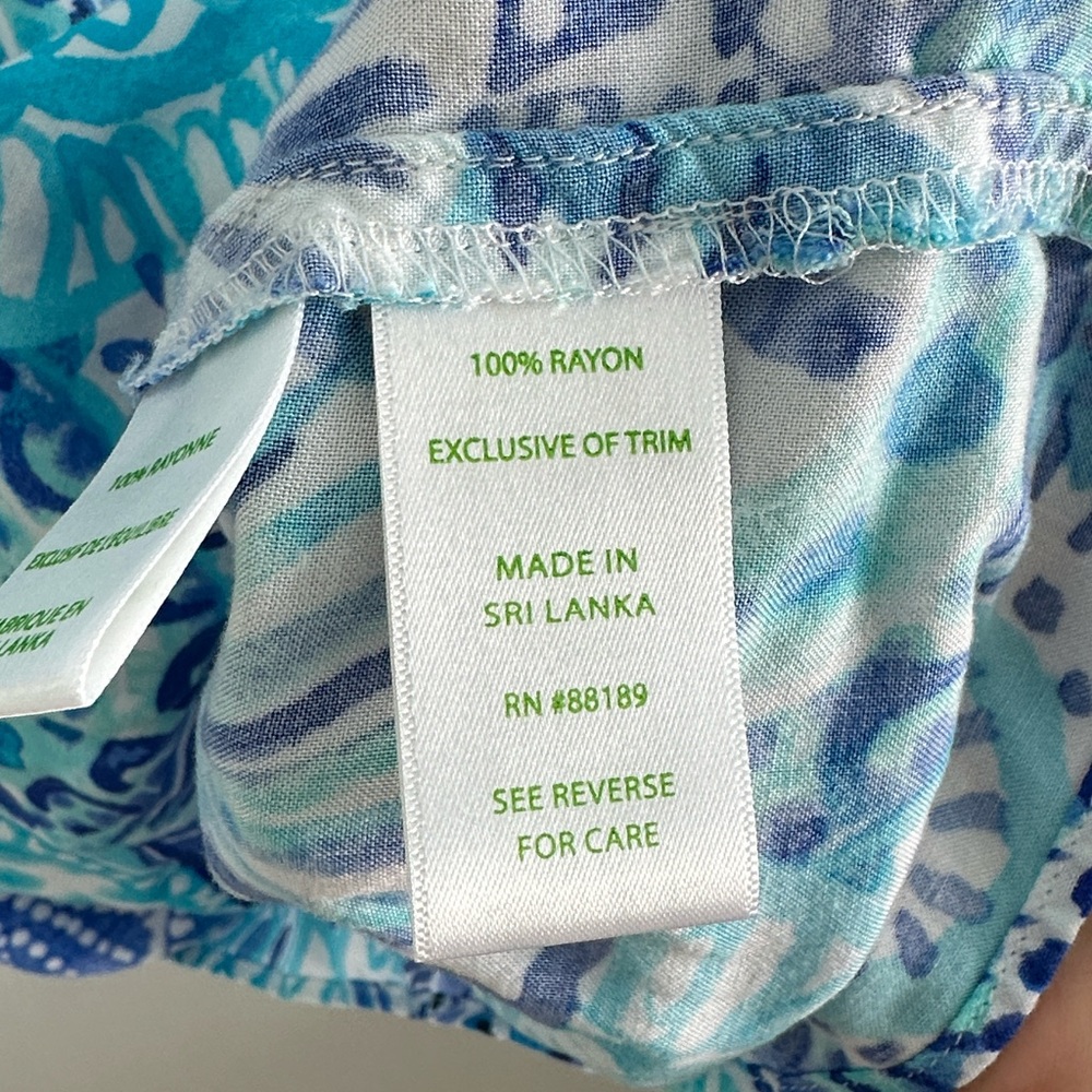 Lilly Pulitzer Hollie Tunic Dress EUC Breakwater Tint Party Wave XL - Picture 11 of 14